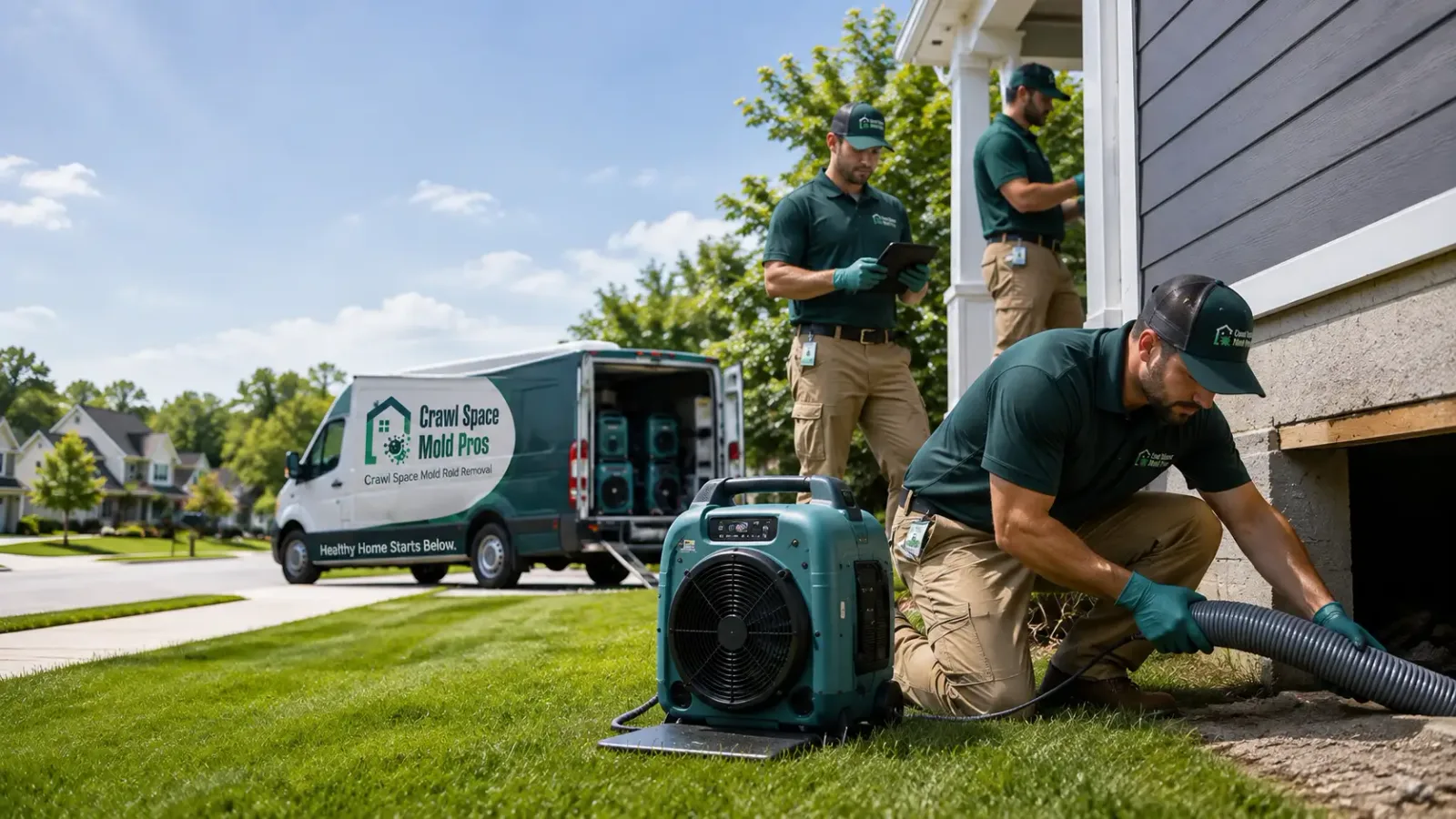 Crawl Space Mold Removal in New London, WI
